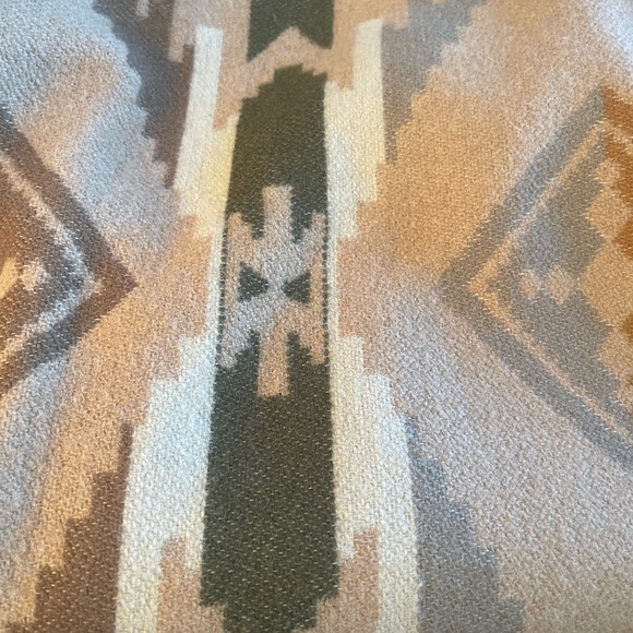 RALPH LAUREN Western Southwestern Wool Blanket & Soft Leather Jacket L Rare Nice - Picture 10 of 12